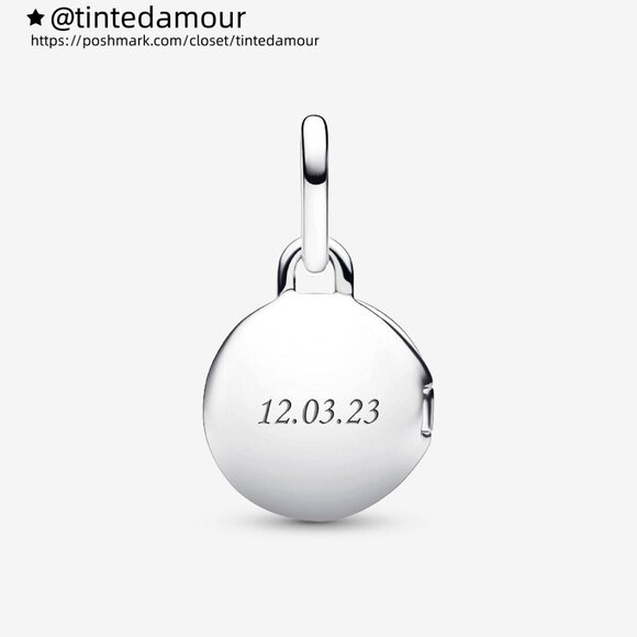 Pandora Openable & Engravable Love Locket Dangle Charm - Picture 2 of 6